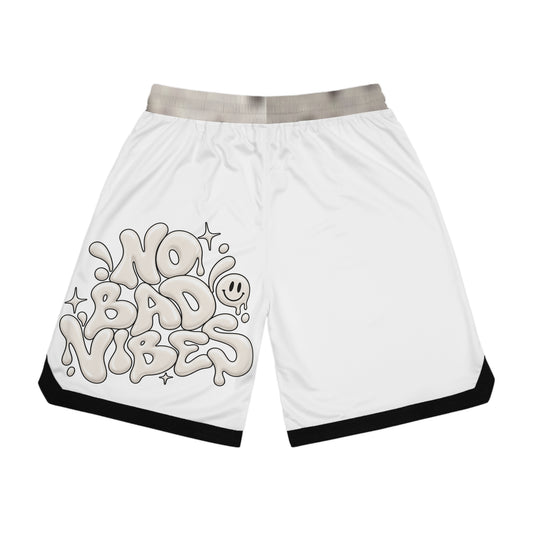 Basketball Shorts — "Every Day Counts" & "No Bad Vibes" Athletic Rib Shorts