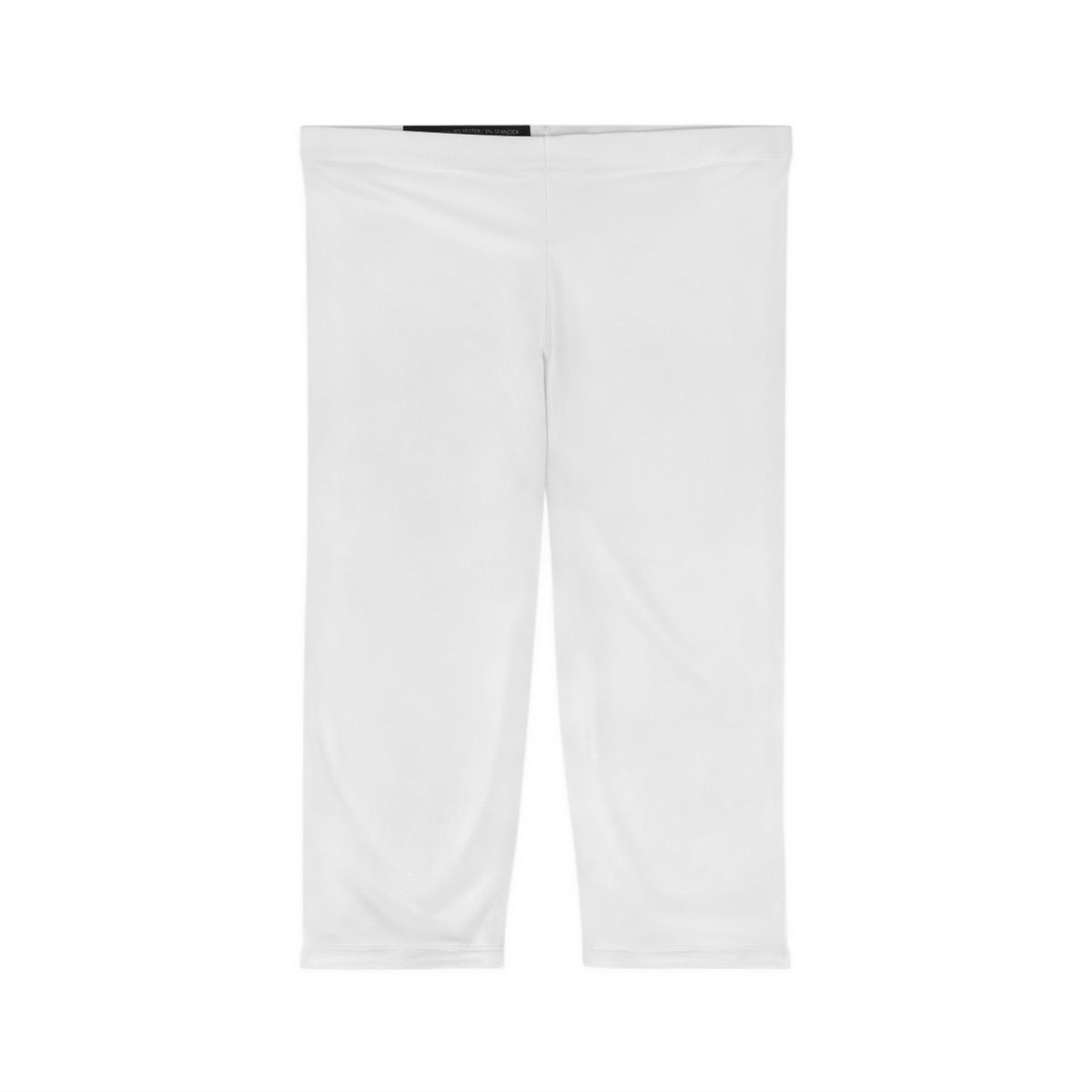 White Capri Leggings — Women's 3/4 Activewear Capri
