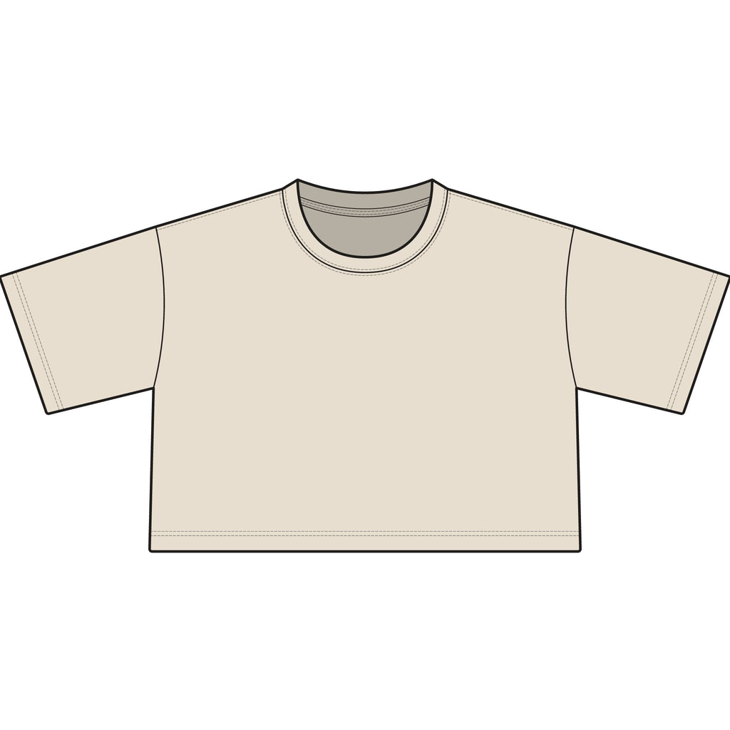 Women's Classic Crop Tee — Minimal Casual Cropped Top
