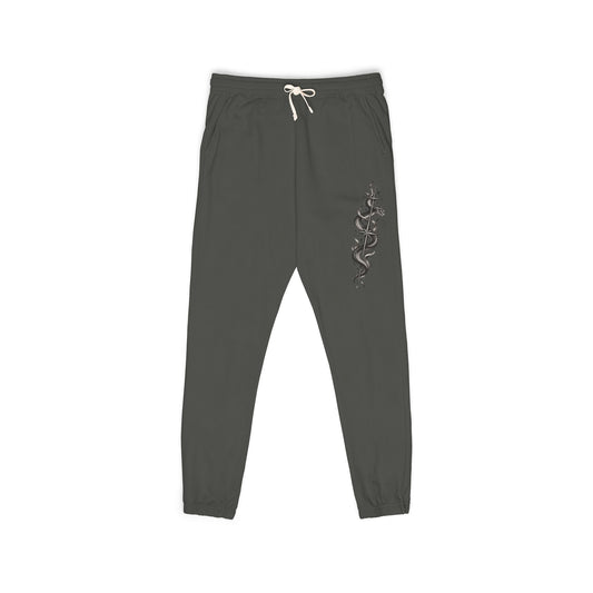 Floral Spine Joggers — Botanical Side Print Sweatpants — product photo 1 of 4 | madeyourmark