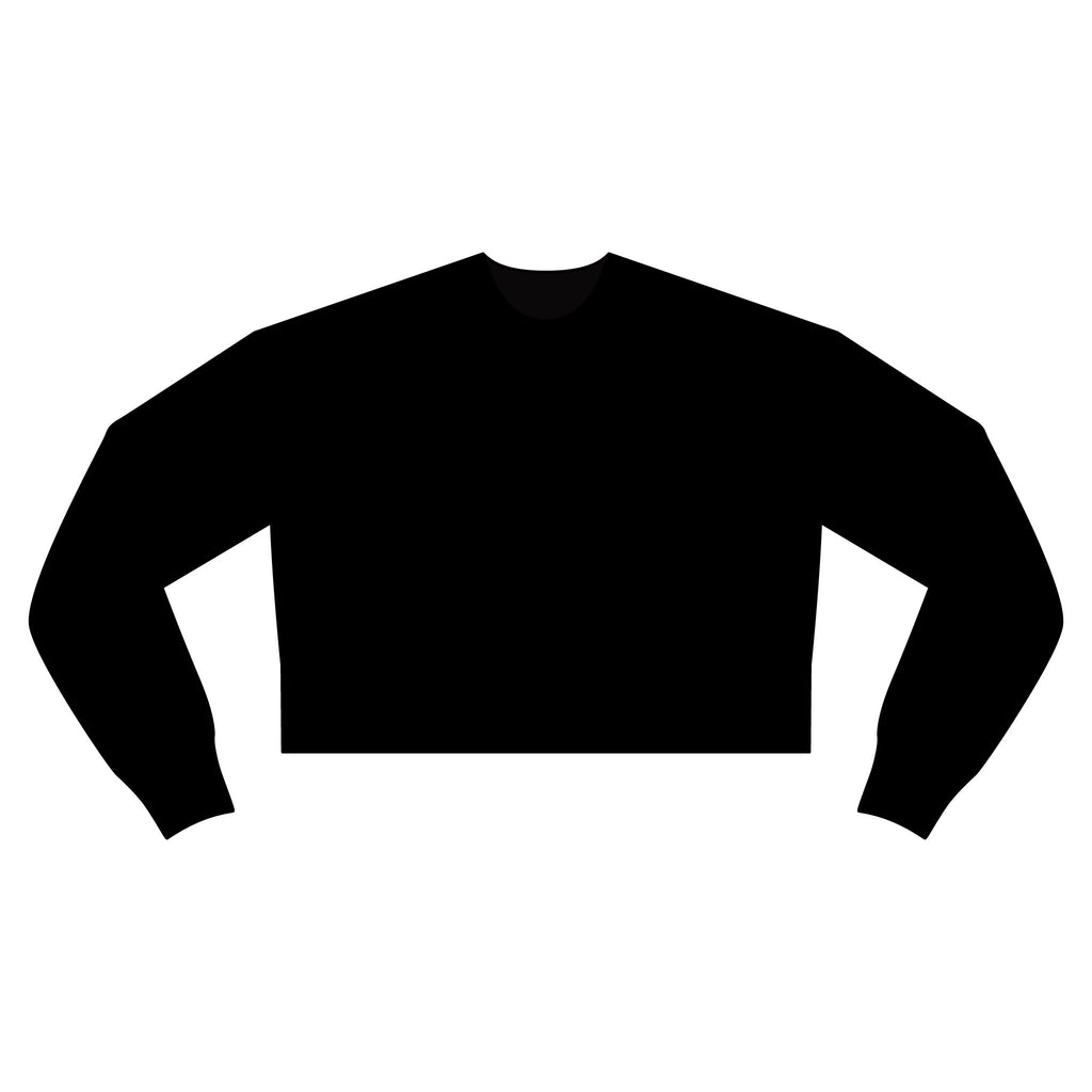 Cropped Relaxed Crewneck Sweatshirt — Women's Casual Lounge Top