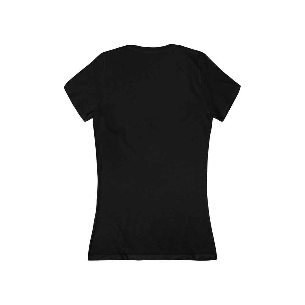 Deep V-Neck Women's Tee — Slim Jersey Short Sleeve