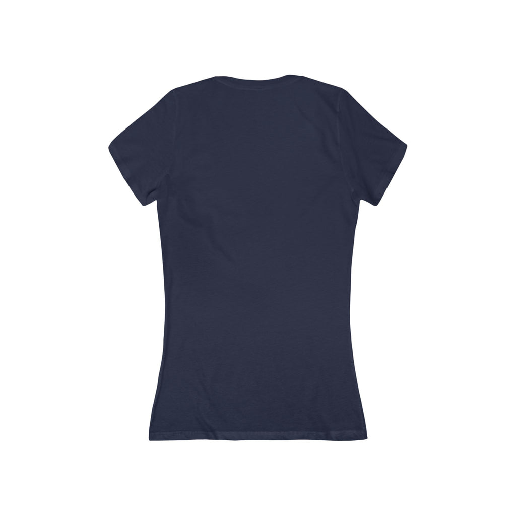 Deep V-Neck Women's Tee — Slim Jersey Short Sleeve