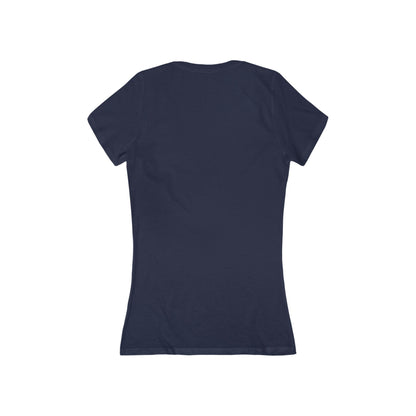 Deep V-Neck Women's Tee — Slim Jersey Short Sleeve
