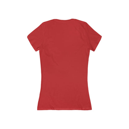 Deep V-Neck Women's Tee — Slim Jersey Short Sleeve