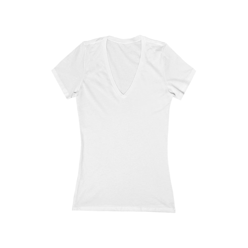 Deep V-Neck Women's Tee — Slim Jersey Short Sleeve