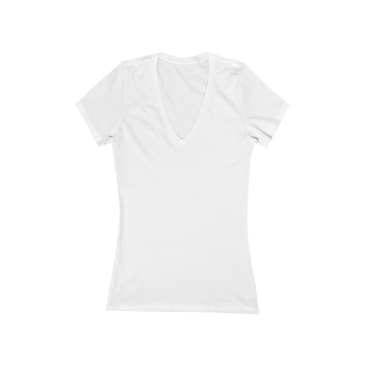 Deep V-Neck Women's Tee — Slim Jersey Short Sleeve