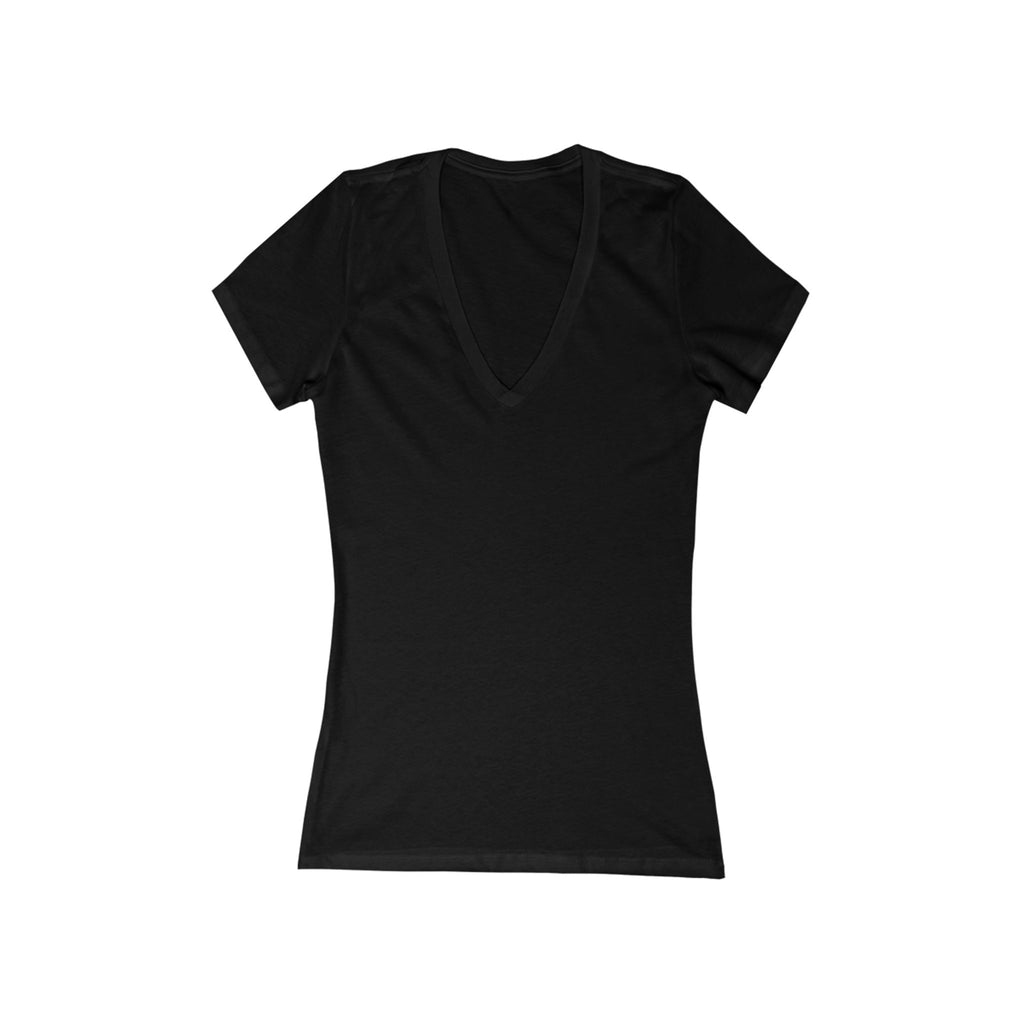 Deep V-Neck Women's Tee — Slim Jersey Short Sleeve