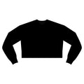 Cropped Relaxed Crewneck Sweatshirt — Women's Casual Lounge Top