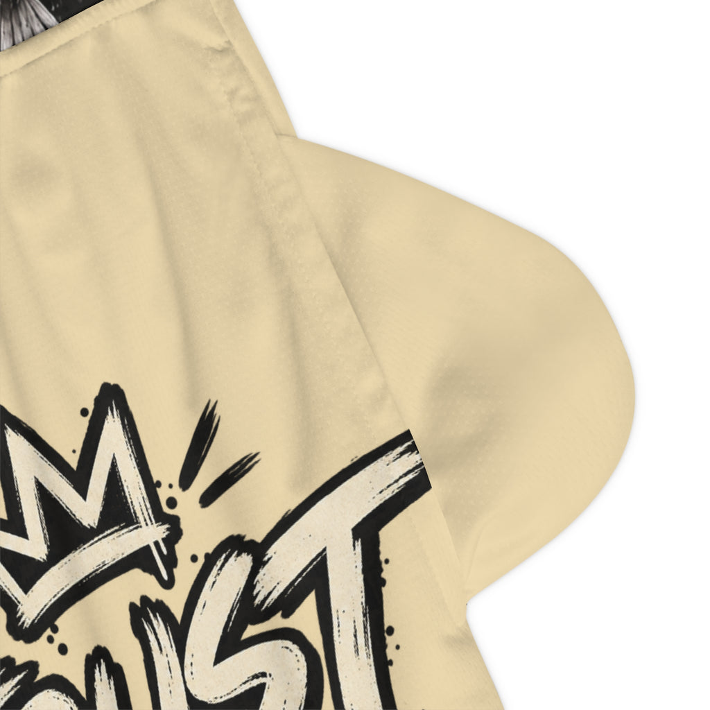 Basketball Shorts — "Trust the Timing" Graphic Rib Shorts