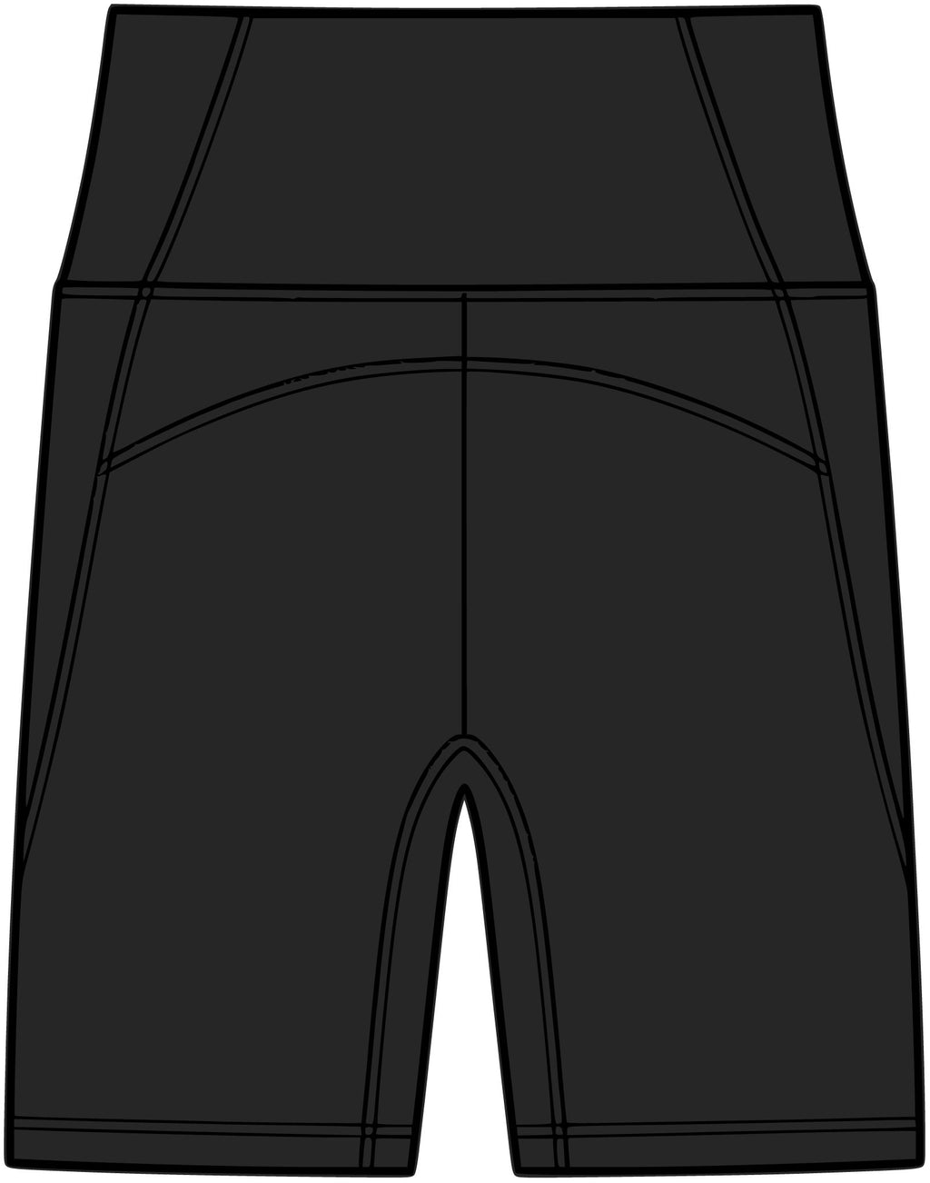Women's High-Waist Active Bike Shorts — Comfortable Athletic Biker Shorts for Running, Gym & Everyday