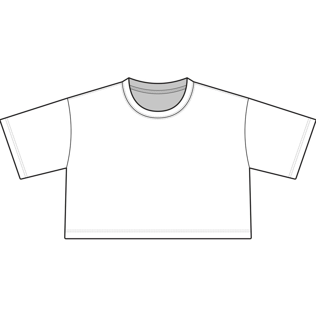 Women's Classic Crop Tee — Minimal Casual Cropped Top