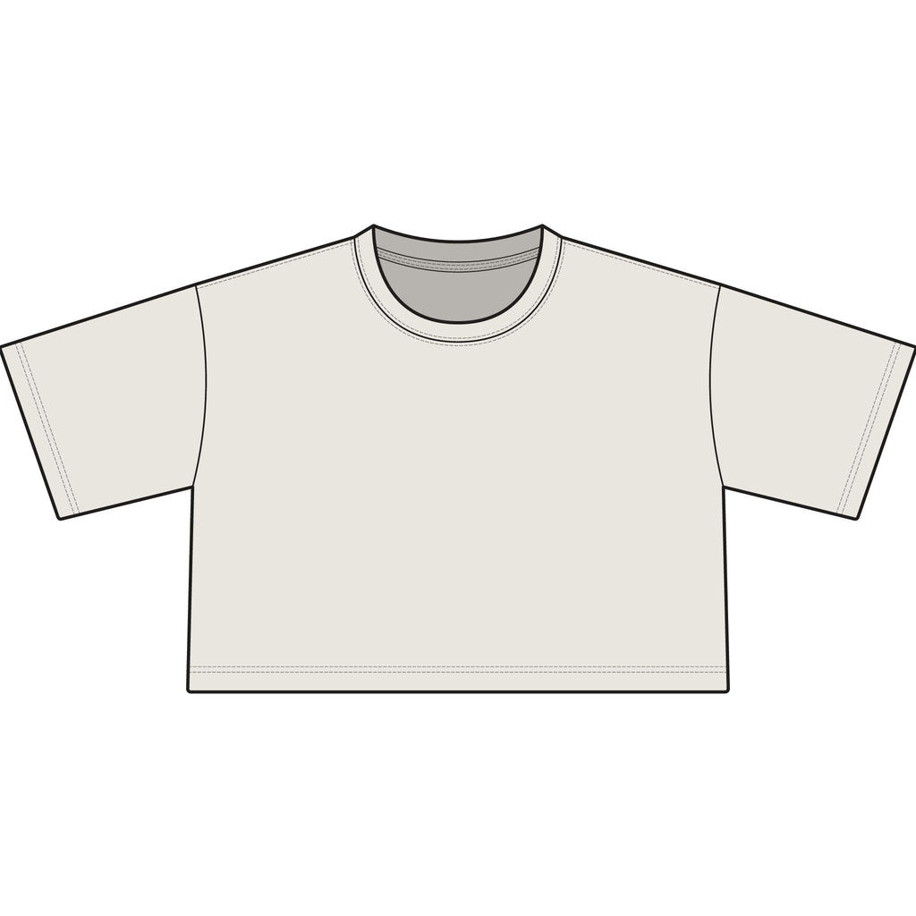 Women's Classic Crop Tee — Minimal Casual Cropped Top