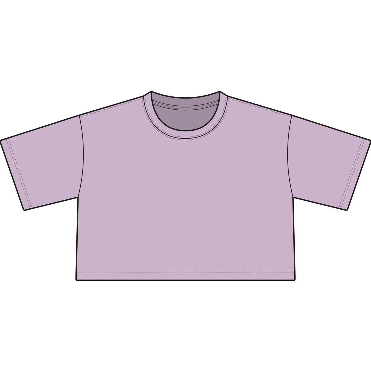 Women's Classic Crop Tee — Minimal Casual Cropped Top