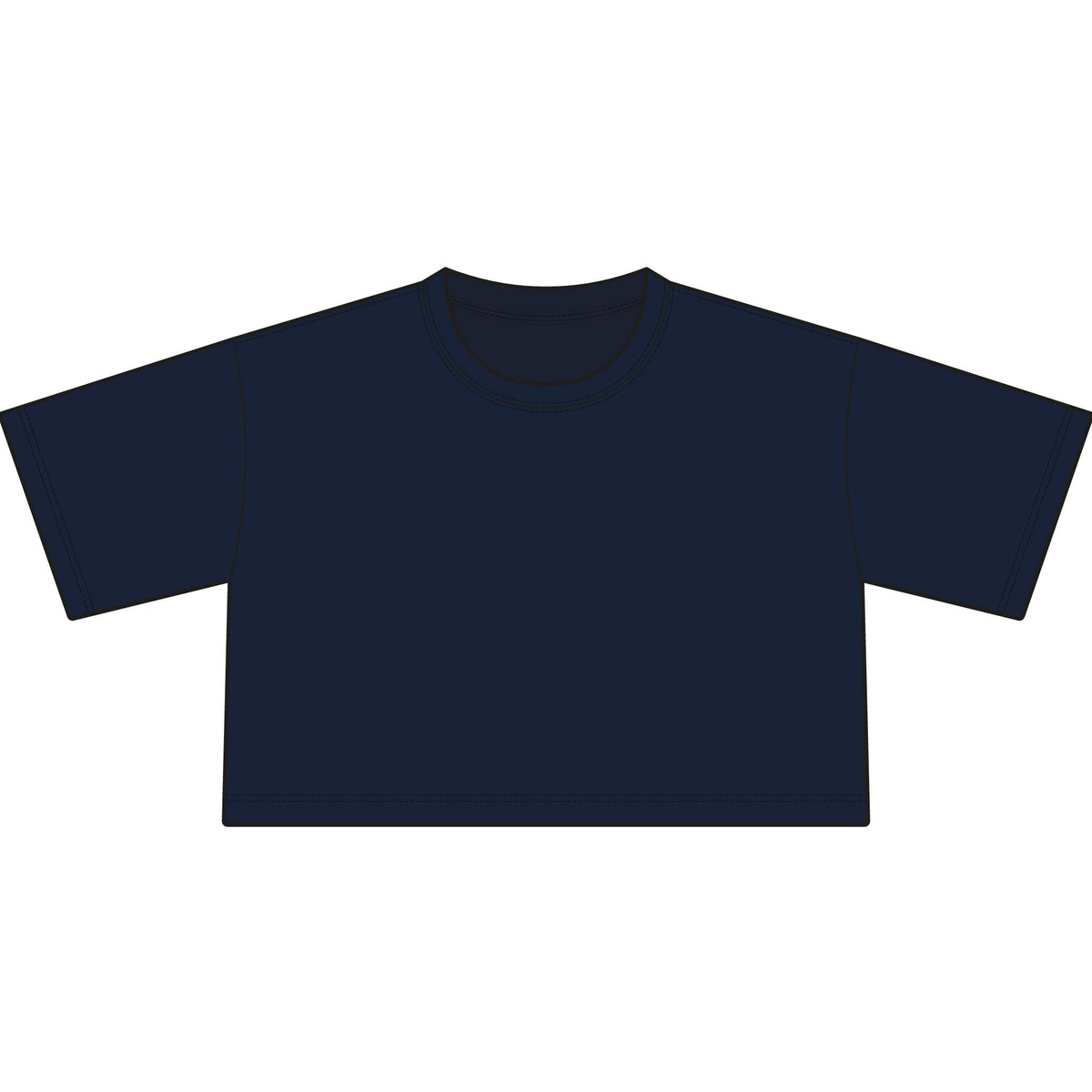 Women's Classic Crop Tee — Minimal Casual Cropped Top