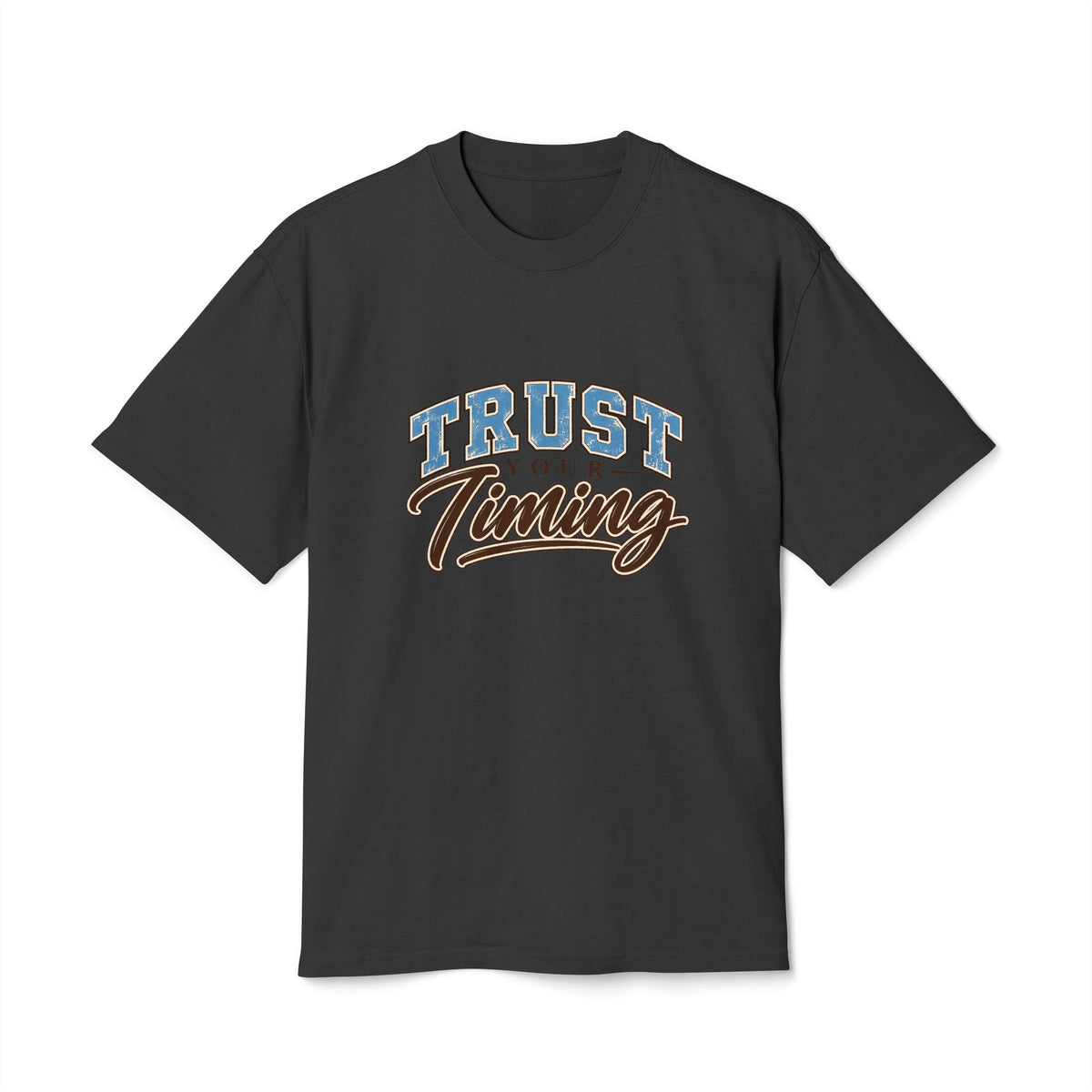 Trust Your Timing T-Shirt — Inspirational Retro Script Tee — product photo 7 of 20 | madeyourmark
