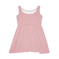 Pink AOP Skater Dress — Women's Flared Casual Dress