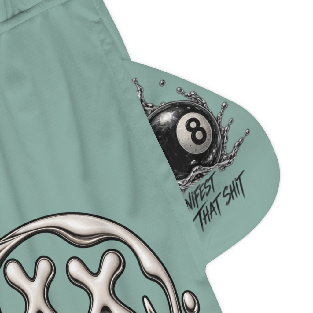 Trust Your Path Basketball Shorts — Graphic AOP Rib Shorts — product photo 3 of 4 | madeyourmark