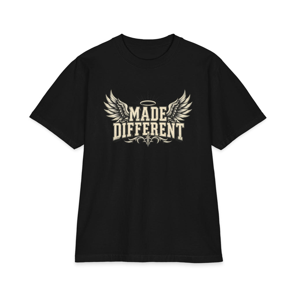 Made Different T-Shirt — 'Made Different' Graphic Tee with Wings & 'Discipline' Back Accent — product photo 3 of 20 | madeyourmark