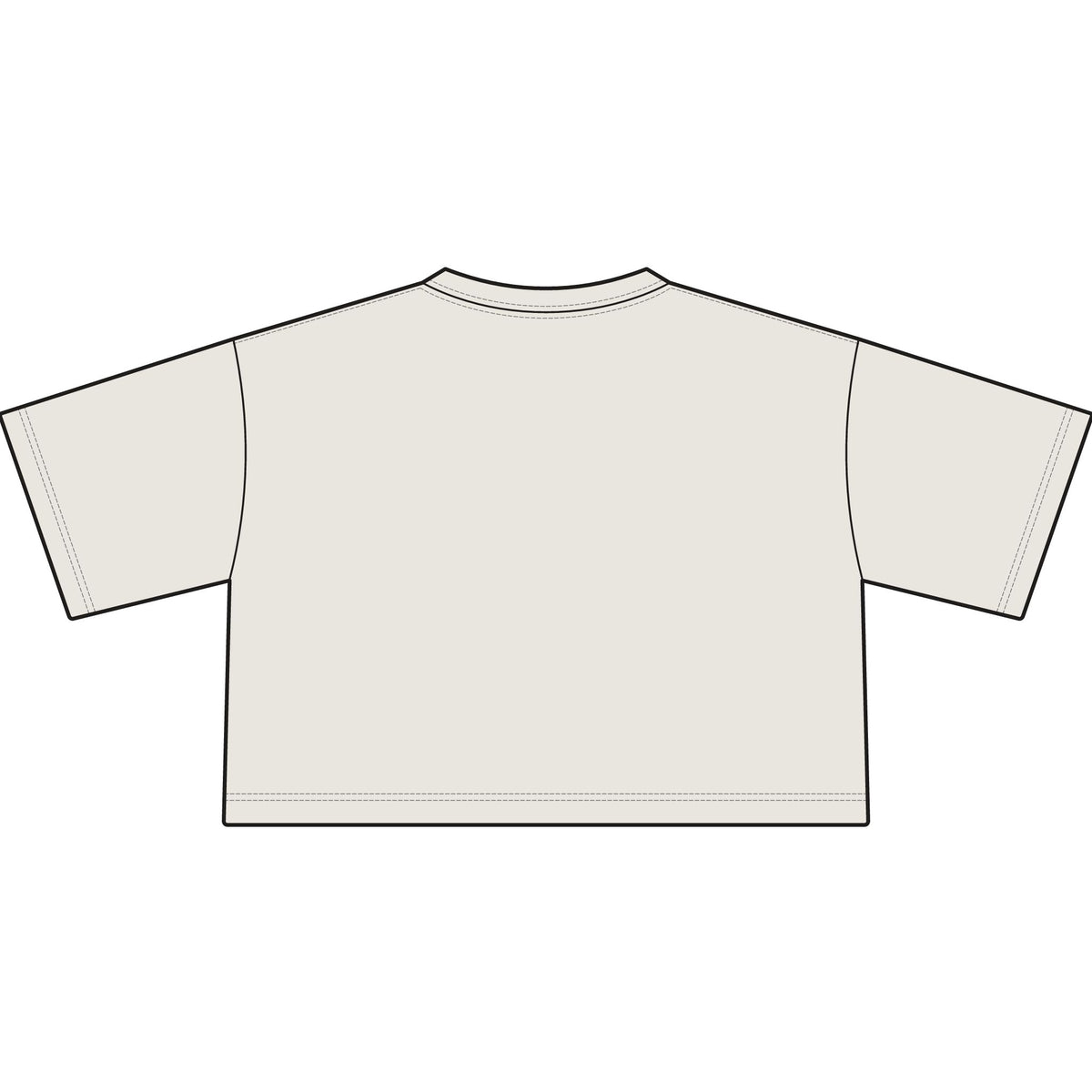 Women's Classic Crop Tee — Minimal Casual Cropped Top