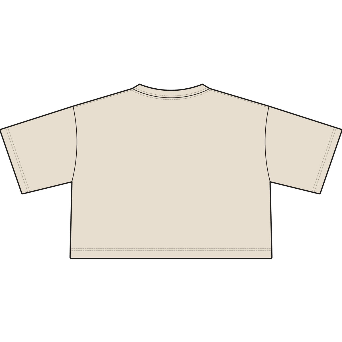 Women's Classic Crop Tee — Minimal Casual Cropped Top
