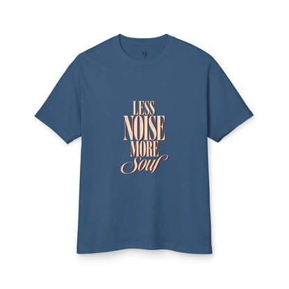 Less Noise More Soul Tee – Vintage Script