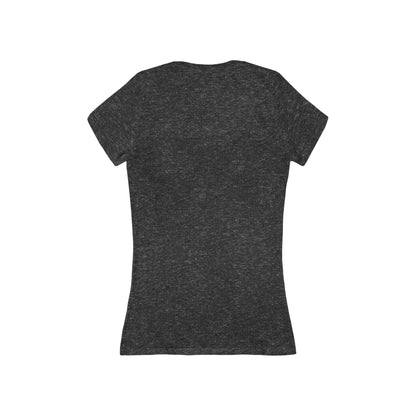 Deep V-Neck Women's Tee — Slim Jersey Short Sleeve