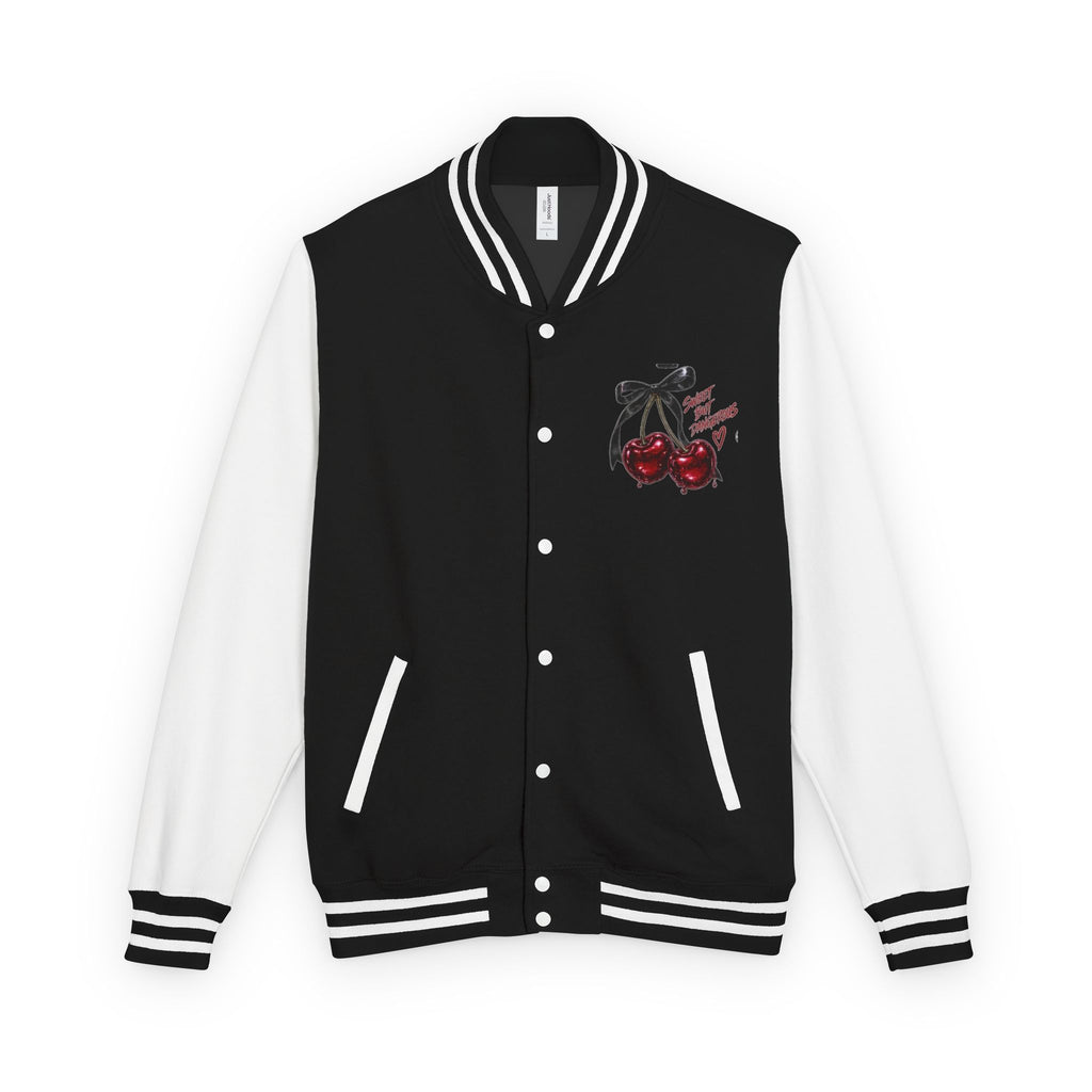 Letterman Jacket — 'Good Energy' Retro Skate Graphic Varsity Jacket — product photo 1 of 10 | madeyourmark