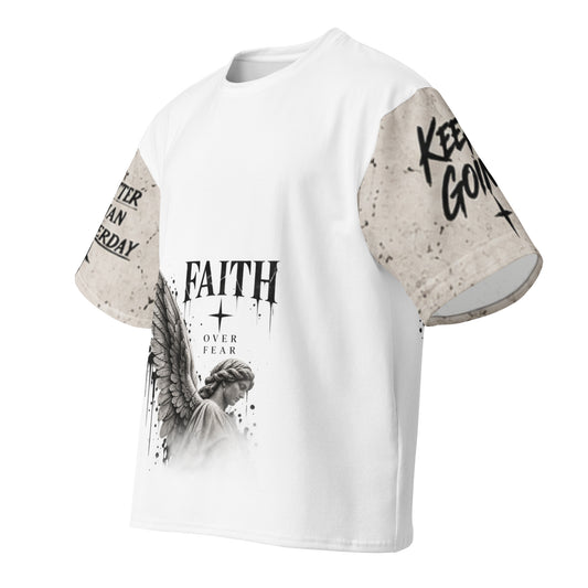 Oversized Heavyweight Tee — All-Over Print Streetwear — Front view | madeyourmark