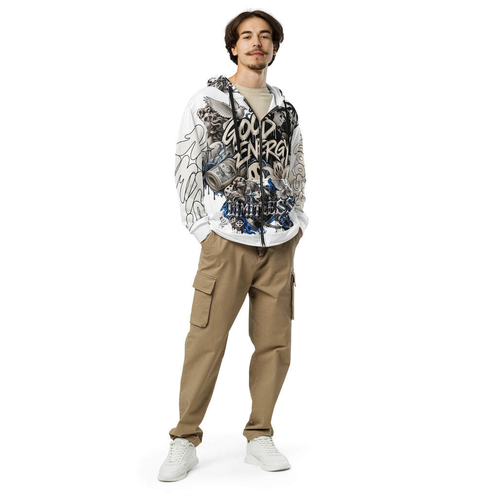Everyday Zip Hoodie — Recycled Streetwear Pullover — Front view | madeyourmark